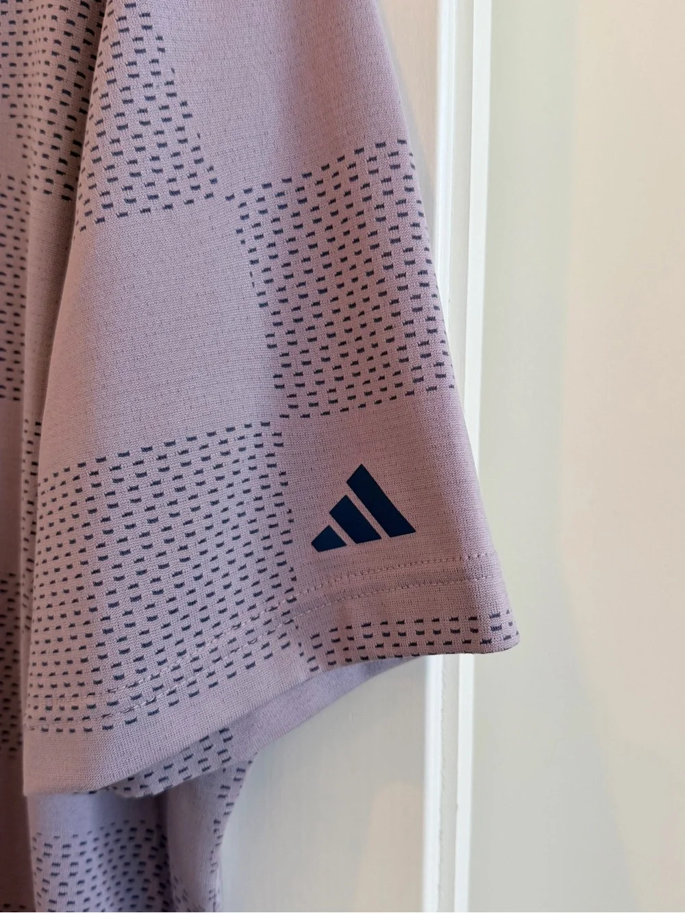 adidas Lavender Short-Sleeve Performance Polo